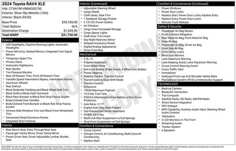 toyota rav4 2024 2T3W1RFV8RW355750 image toyota rav4 2024 2T3W1RFV8RW355750 image
