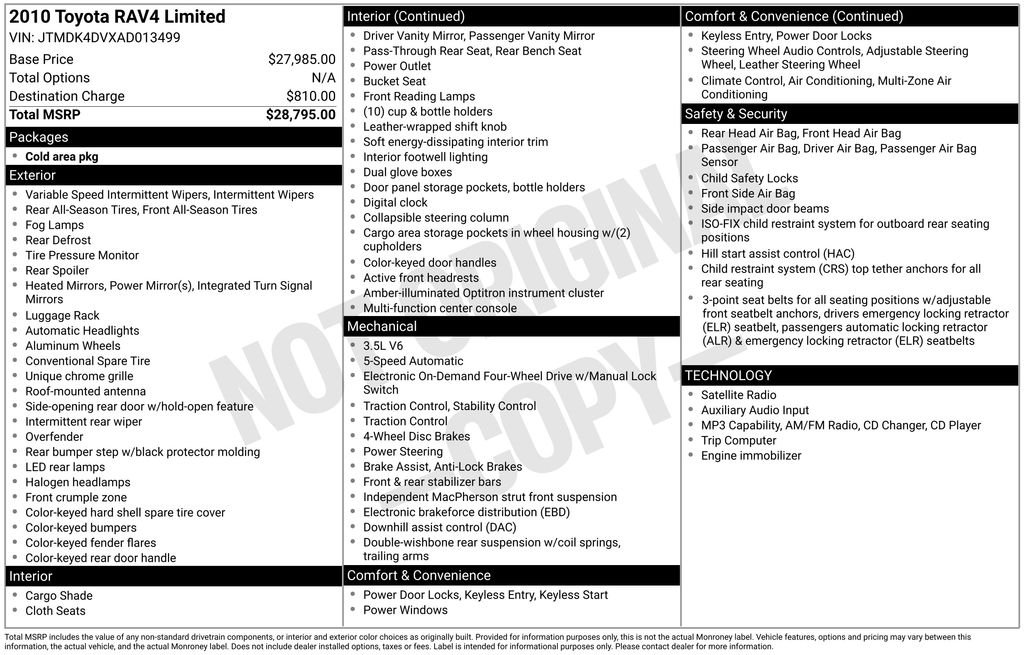 toyota rav4 2010 JTMDK4DVXAD013499 image toyota rav4 2010 JTMDK4DVXAD013499 image