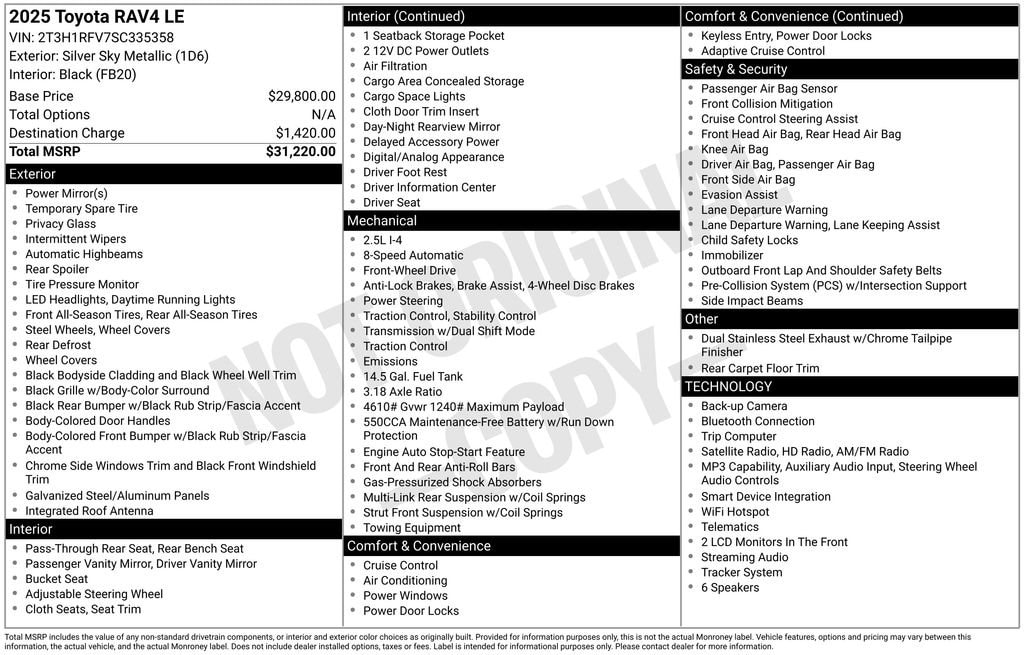 toyota rav4 2025 2T3H1RFV7SC335358 image toyota rav4 2025 2T3H1RFV7SC335358 image