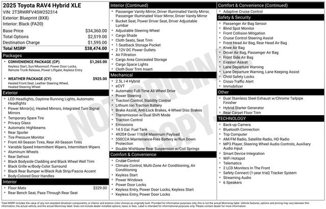 toyota rav4 2025 2T3RWRFV4SW252314 image toyota rav4 2025 2T3RWRFV4SW252314 image