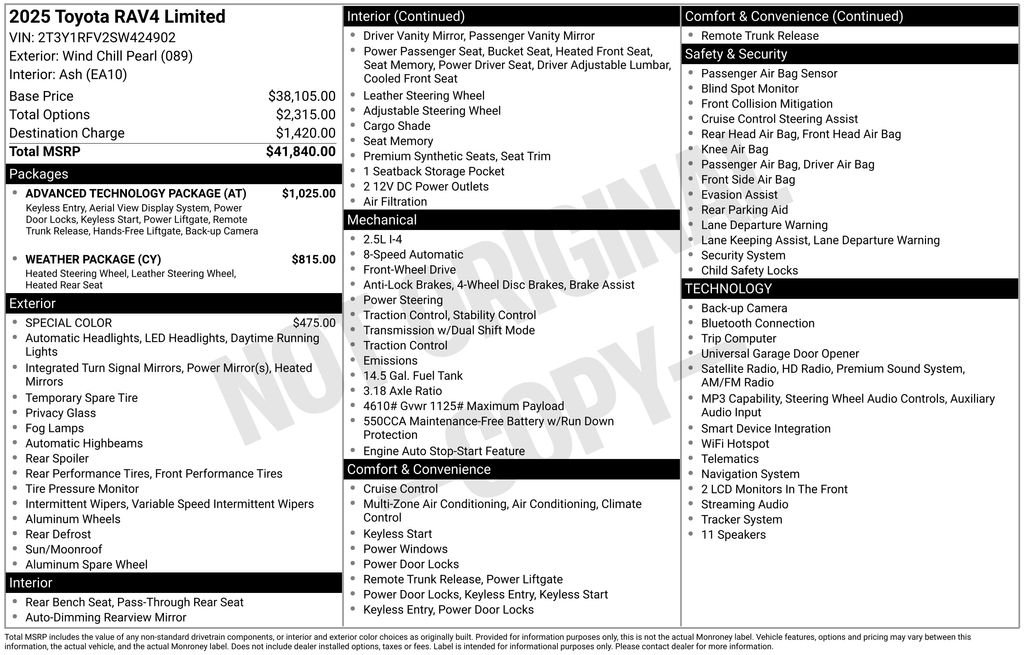 toyota rav4 2025 2T3Y1RFV2SW424902 image toyota rav4 2025 2T3Y1RFV2SW424902 image