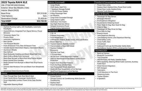 toyota rav4 2025 2T3W1RFVXSC324944 image toyota rav4 2025 2T3W1RFVXSC324944 image