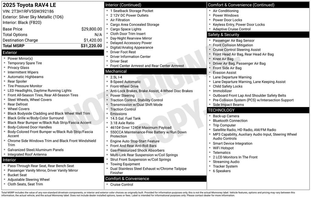 toyota rav4 2025 2T3H1RFV5SW392186 image toyota rav4 2025 2T3H1RFV5SW392186 image