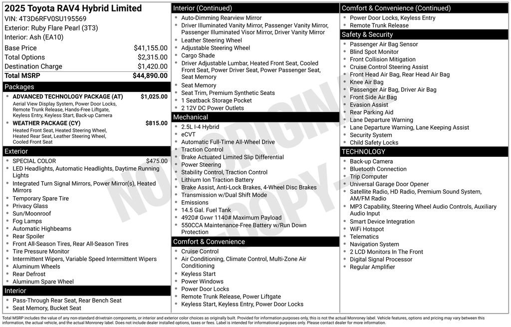toyota rav4 2025 4T3D6RFV0SU195569 image toyota rav4 2025 4T3D6RFV0SU195569 image