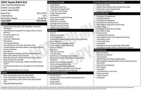 toyota rav4 2025 2T3W1RFV4SW387245 image toyota rav4 2025 2T3W1RFV4SW387245 image