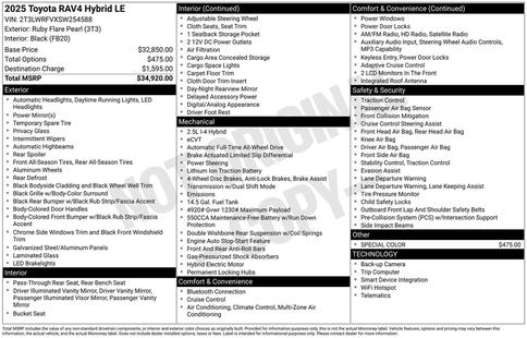 toyota rav4 2025 2T3LWRFVXSW254588 image toyota rav4 2025 2T3LWRFVXSW254588 image