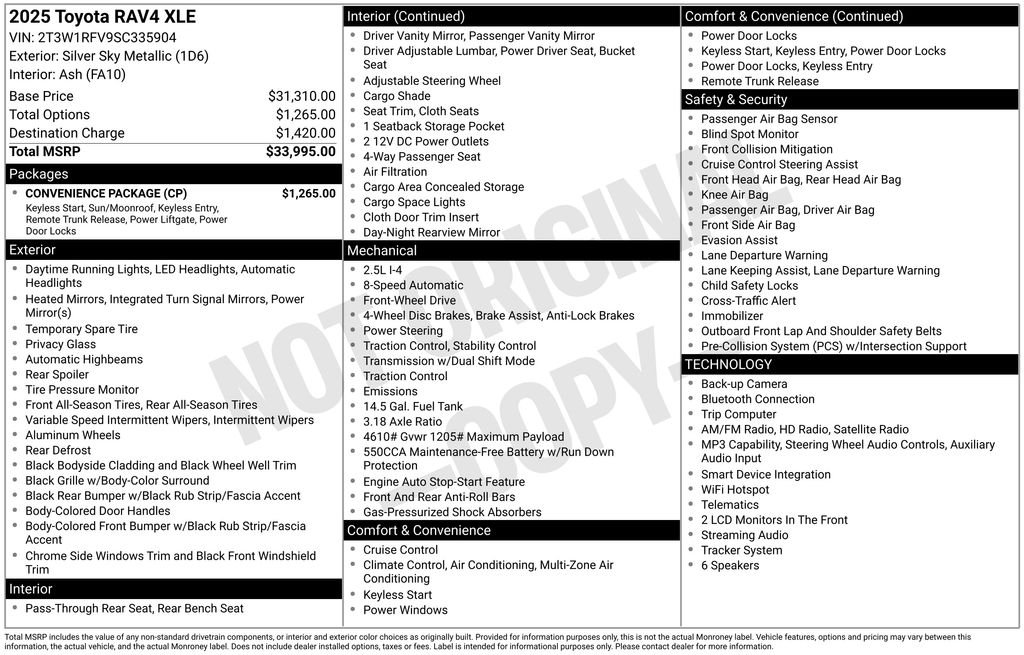 toyota rav4 2025 2T3W1RFV9SC335904 image toyota rav4 2025 2T3W1RFV9SC335904 image