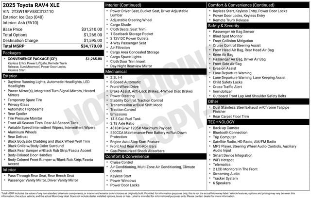 toyota rav4 2025 2T3W1RFV5SC313110 image toyota rav4 2025 2T3W1RFV5SC313110 image