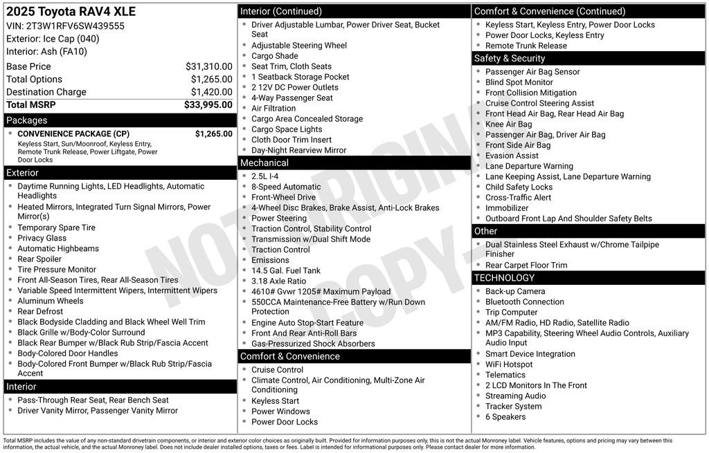 toyota rav4 2025 2T3W1RFV6SW439555 image toyota rav4 2025 2T3W1RFV6SW439555 image