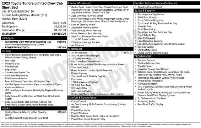 toyota tundra 2023 5TFJA5DB6PX096129 image toyota tundra 2023 5TFJA5DB6PX096129 image