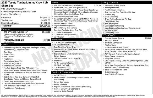 toyota tundra 2023 5TFJA5DB1PX093557 image toyota tundra 2023 5TFJA5DB1PX093557 image