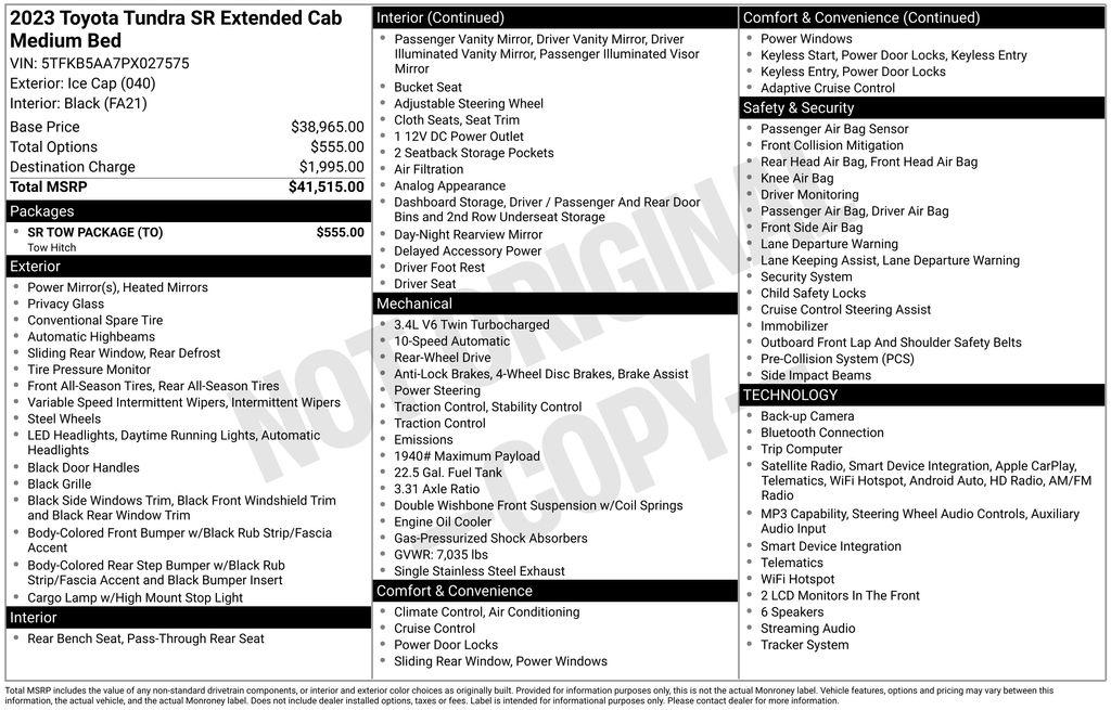 toyota tundra 2023 5TFKB5AA7PX027575 image toyota tundra 2023 5TFKB5AA7PX027575 image