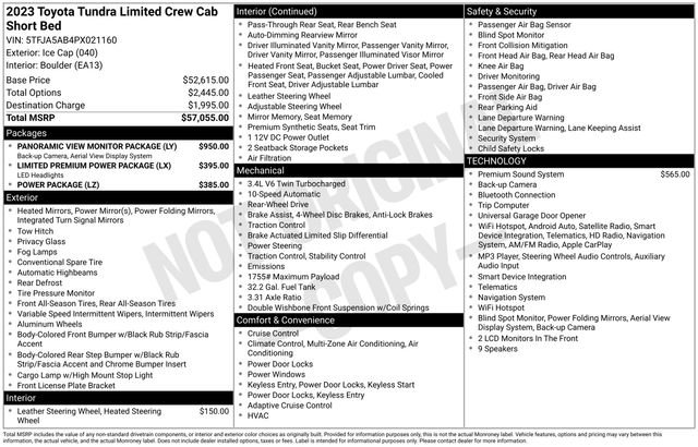toyota tundra 2023 5TFJA5AB4PX021160 image toyota tundra 2023 5TFJA5AB4PX021160 image