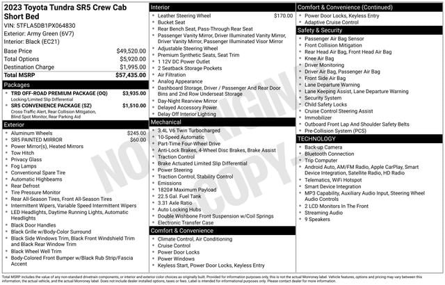 toyota tundra 2023 5TFLA5DB1PX064830 image toyota tundra 2023 5TFLA5DB1PX064830 image
