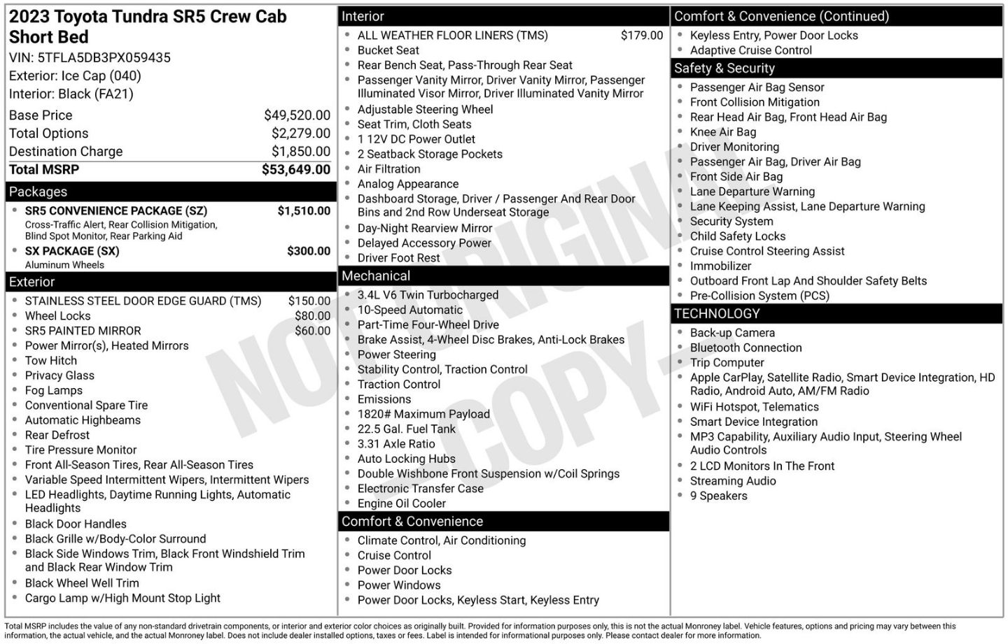 toyota tundra 2023 5TFLA5DB3PX059435 image toyota tundra 2023 5TFLA5DB3PX059435 image