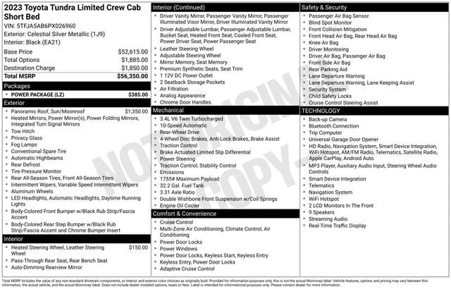 toyota tundra 2023 5TFJA5AB6PX026960 image toyota tundra 2023 5TFJA5AB6PX026960 image