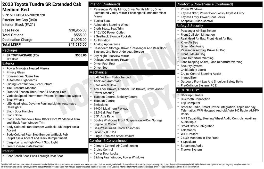 toyota tundra 2023 5TFKB5AA6PX028720 image toyota tundra 2023 5TFKB5AA6PX028720 image