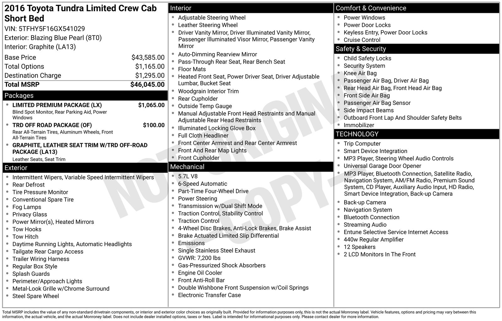 toyota tundra 2016 5TFHY5F16GX541029 image toyota tundra 2016 5TFHY5F16GX541029 image