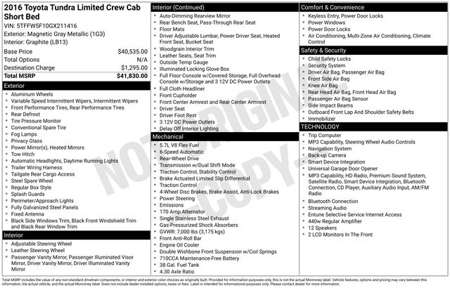 toyota tundra 2016 5TFFW5F10GX211416 image toyota tundra 2016 5TFFW5F10GX211416 image