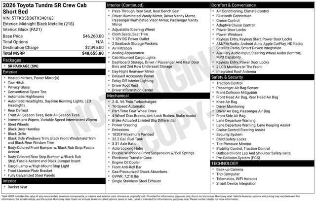 toyota tundra 2026 5TFKB5DB6TX340163 image toyota tundra 2026 5TFKB5DB6TX340163 image