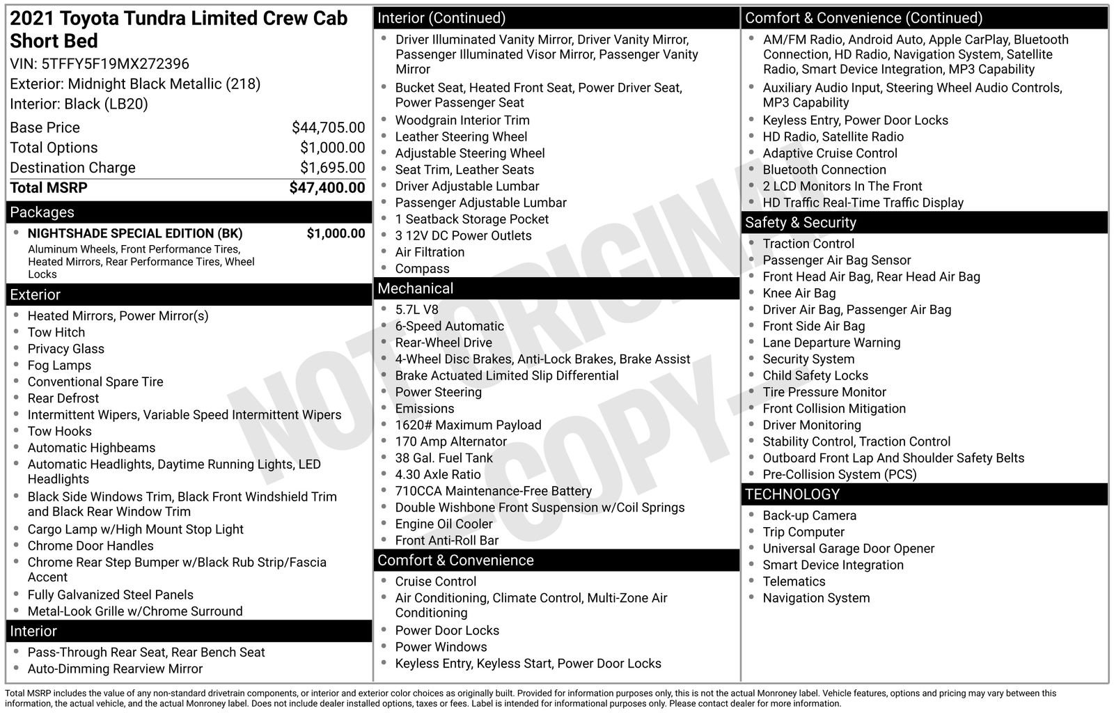toyota tundra 2021 5TFFY5F19MX272396 image toyota tundra 2021 5TFFY5F19MX272396 image