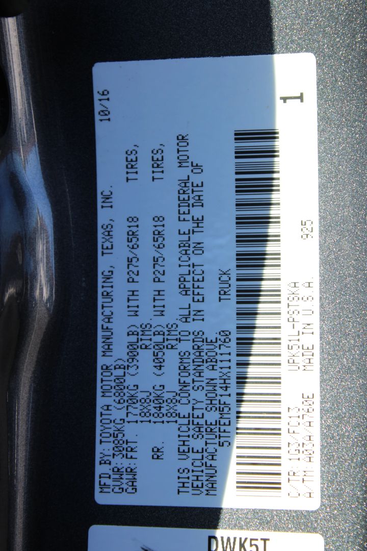 toyota tundra 2017 5TFEM5F14HX111760 image toyota tundra 2017 5TFEM5F14HX111760 image