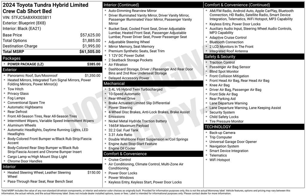 toyota tundra 2024 5TFJC5ABXRX003811 image toyota tundra 2024 5TFJC5ABXRX003811 image