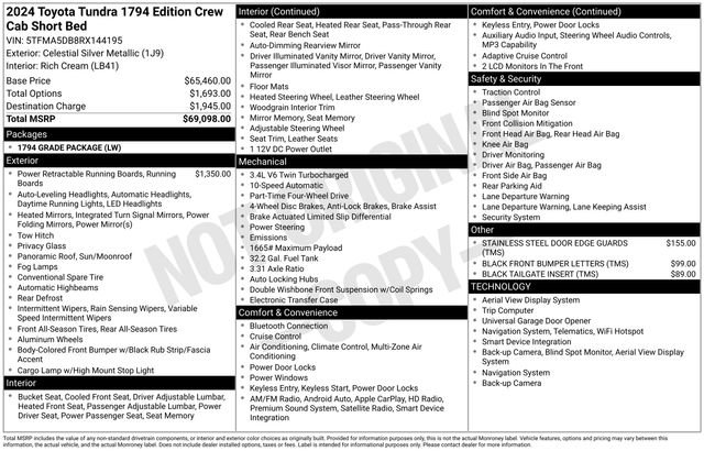 toyota tundra 2024 5TFMA5DB8RX144195 image toyota tundra 2024 5TFMA5DB8RX144195 image