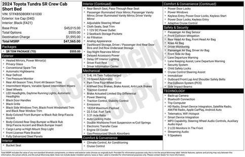 toyota tundra 2024 5TFKB5DB0RX161030 image toyota tundra 2024 5TFKB5DB0RX161030 image