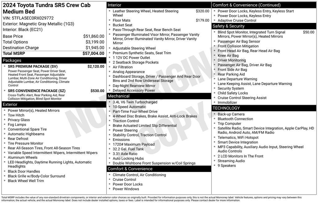 toyota tundra 2024 5TFLA5EC0RX029772 image toyota tundra 2024 5TFLA5EC0RX029772 image