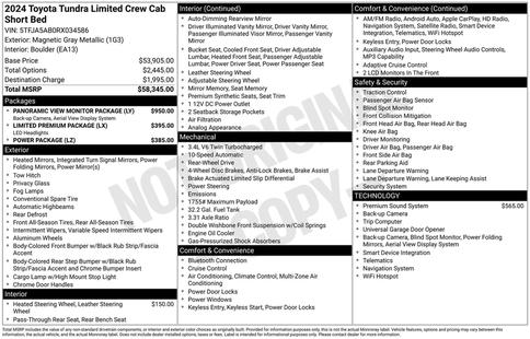 toyota tundra 2024 5TFJA5AB0RX034586 image toyota tundra 2024 5TFJA5AB0RX034586 image
