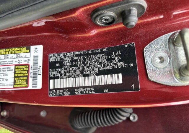 toyota tundra 2010 5TFHY5F12AX127978 image toyota tundra 2010 5TFHY5F12AX127978 image