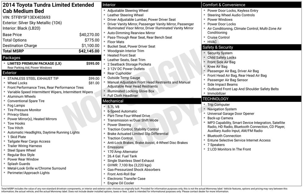 toyota tundra 2014 5TFBY5F13EX403693 image toyota tundra 2014 5TFBY5F13EX403693 image