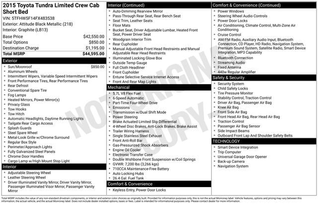 toyota tundra 2015 5TFHW5F14FX483538 image toyota tundra 2015 5TFHW5F14FX483538 image