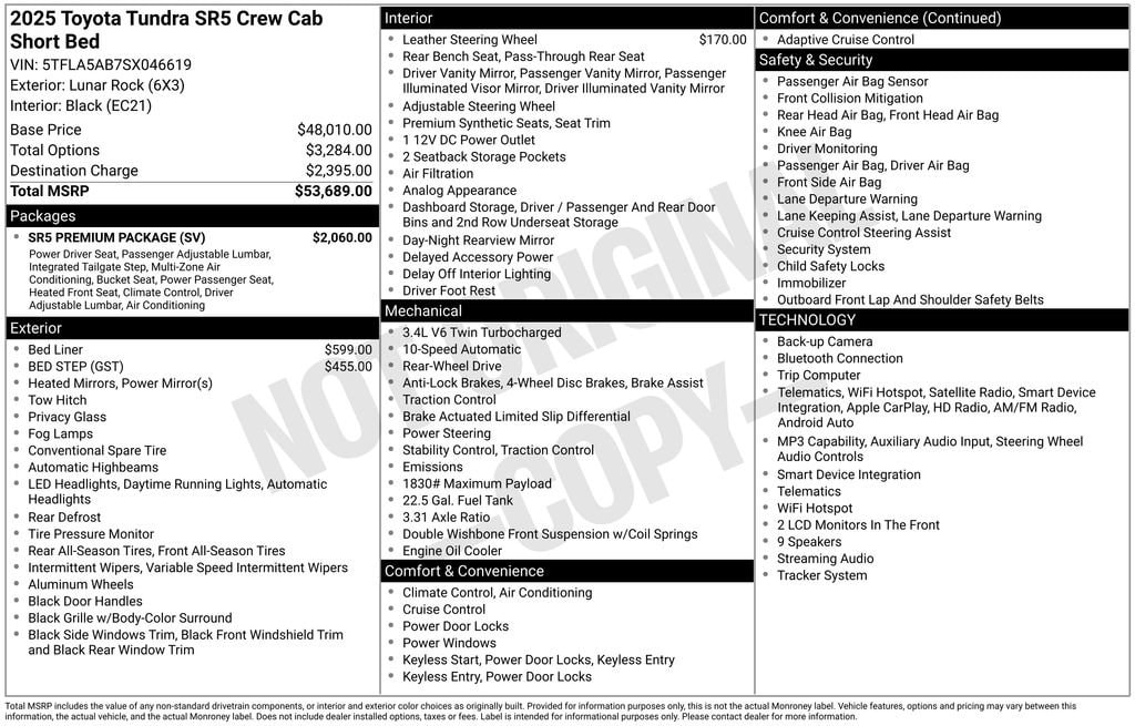 toyota tundra 2025 5TFLA5AB7SX046619 image toyota tundra 2025 5TFLA5AB7SX046619 image