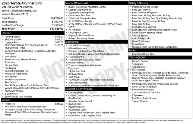 toyota 4runner 2026 JTEVA5BR7T5087216 image toyota 4runner 2026 JTEVA5BR7T5087216 image
