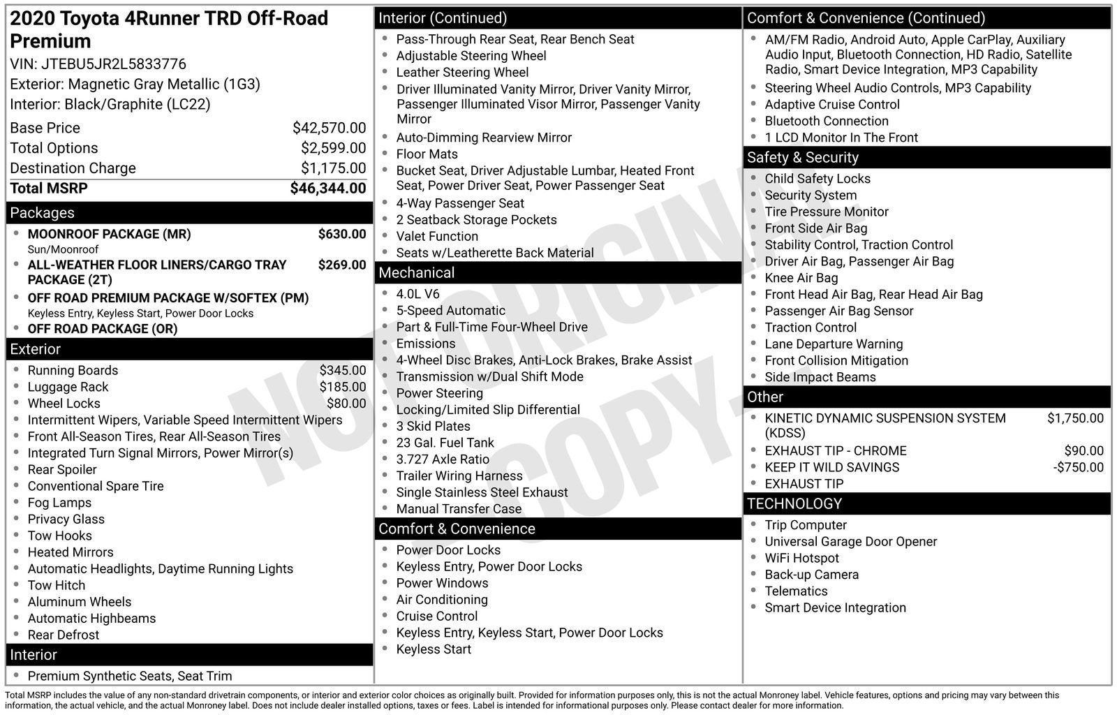toyota 4runner 2020 JTEBU5JR2L5833776 image toyota 4runner 2020 JTEBU5JR2L5833776 image