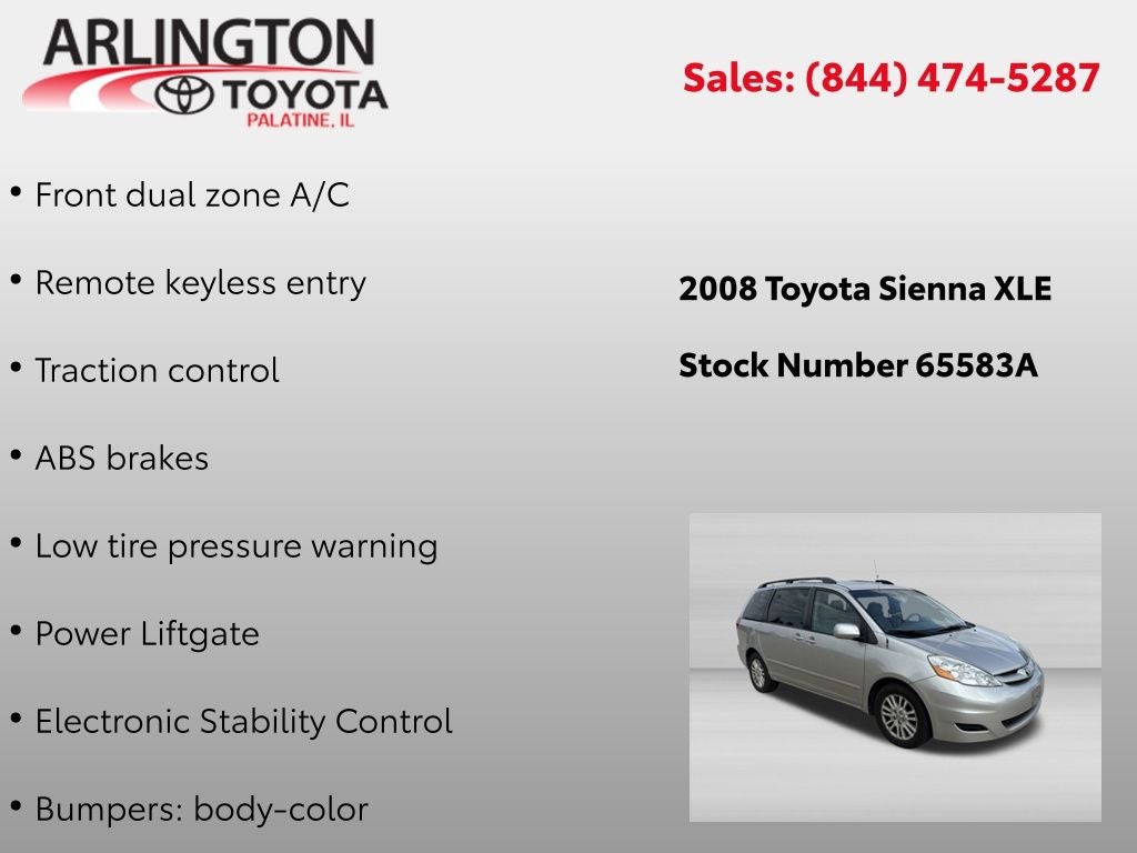 toyota sienna 2008 5TDZK22C38S124471 image toyota sienna 2008 5TDZK22C38S124471 image