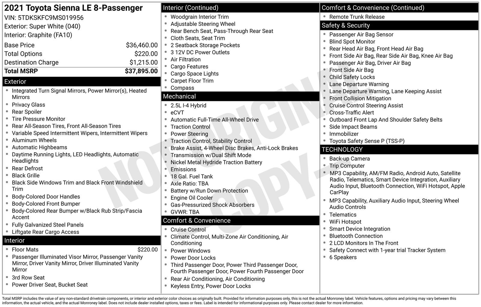 toyota sienna 2021 5TDKSKFC9MS019956 image toyota sienna 2021 5TDKSKFC9MS019956 image