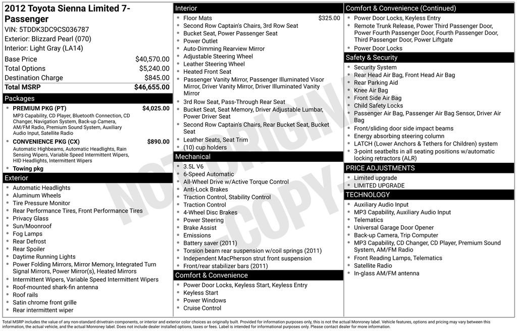 toyota sienna 2012 5TDDK3DC9CS036787 image toyota sienna 2012 5TDDK3DC9CS036787 image