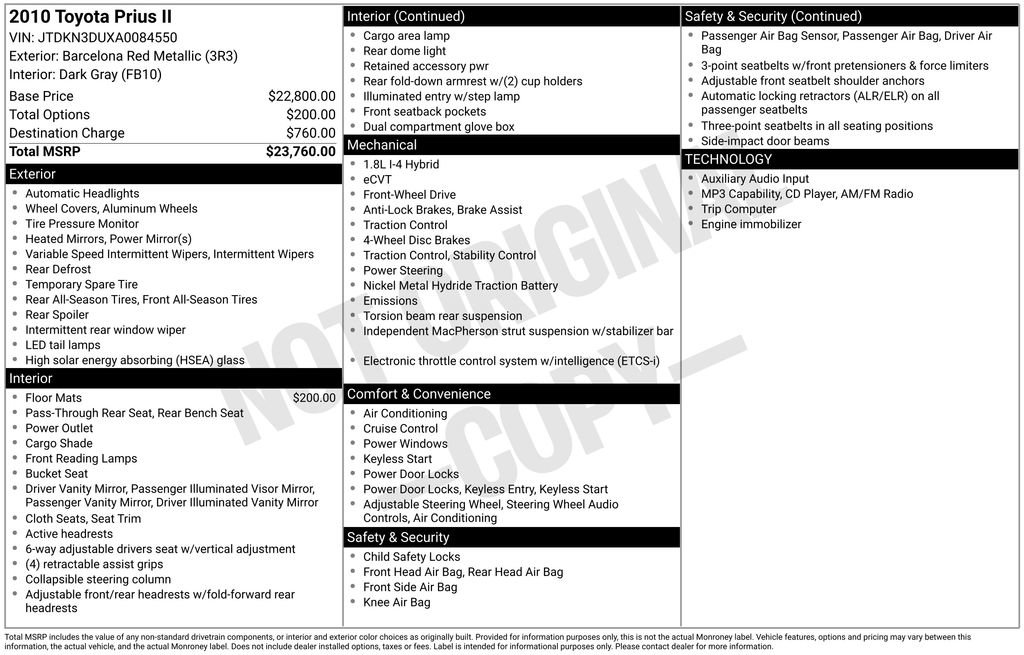 toyota prius 2010 JTDKN3DUXA0084550 image toyota prius 2010 JTDKN3DUXA0084550 image