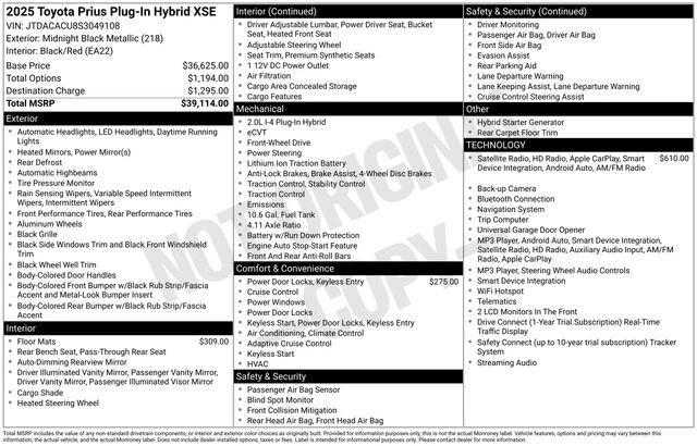 toyota prius 2025 JTDACACU8S3049108 image toyota prius 2025 JTDACACU8S3049108 image
