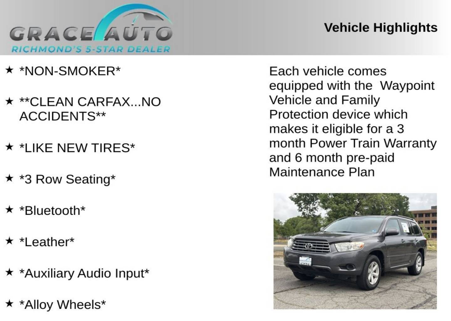 toyota highlander 2009 JTEDA41A792001821 image toyota highlander 2009 JTEDA41A792001821 image