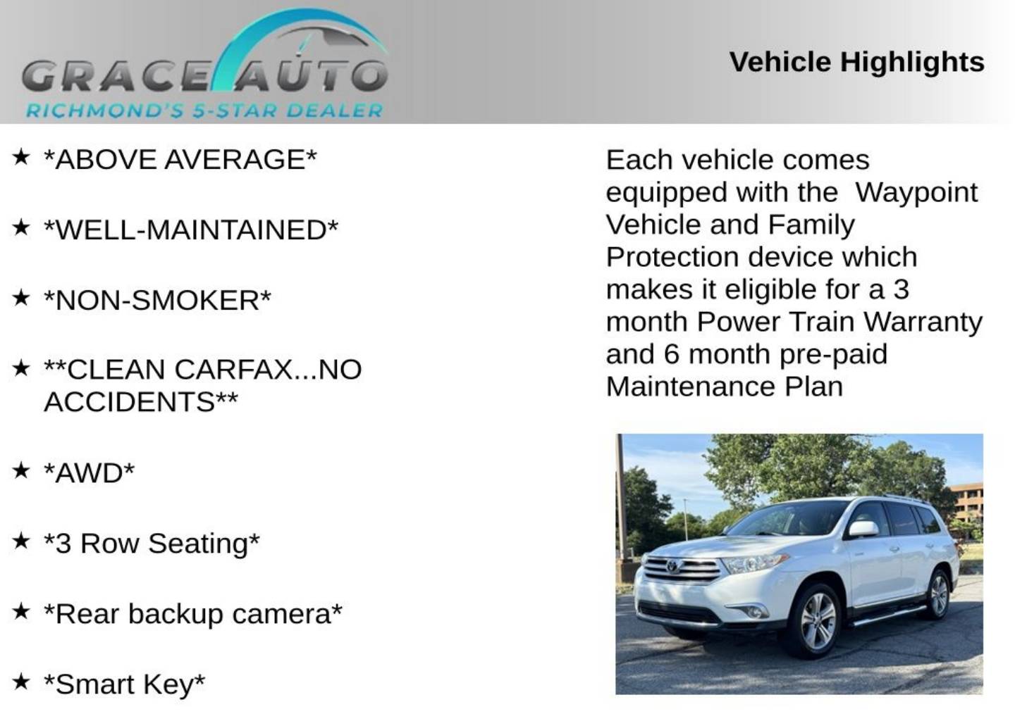 toyota highlander 2012 5TDDK3EH5CS105629 image toyota highlander 2012 5TDDK3EH5CS105629 image