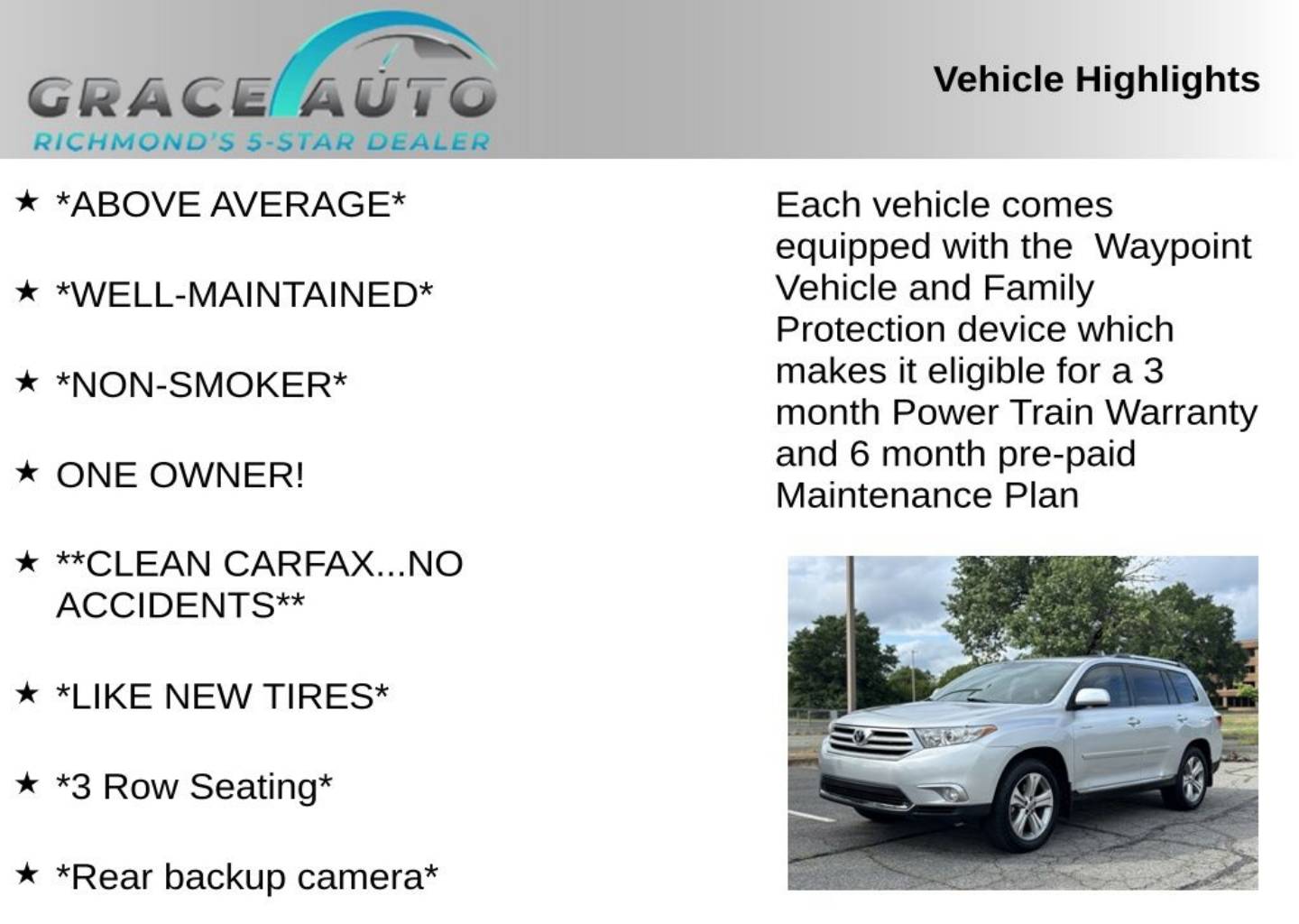toyota highlander 2011 5TDYK3EH6BS046784 image toyota highlander 2011 5TDYK3EH6BS046784 image