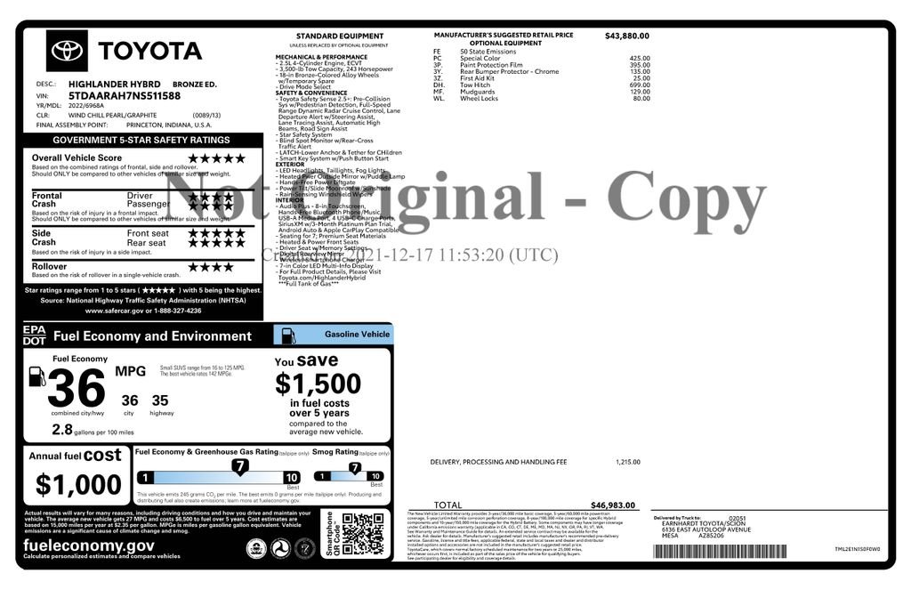 toyota highlander 2022 5TDAARAH7NS511588 image toyota highlander 2022 5TDAARAH7NS511588 image