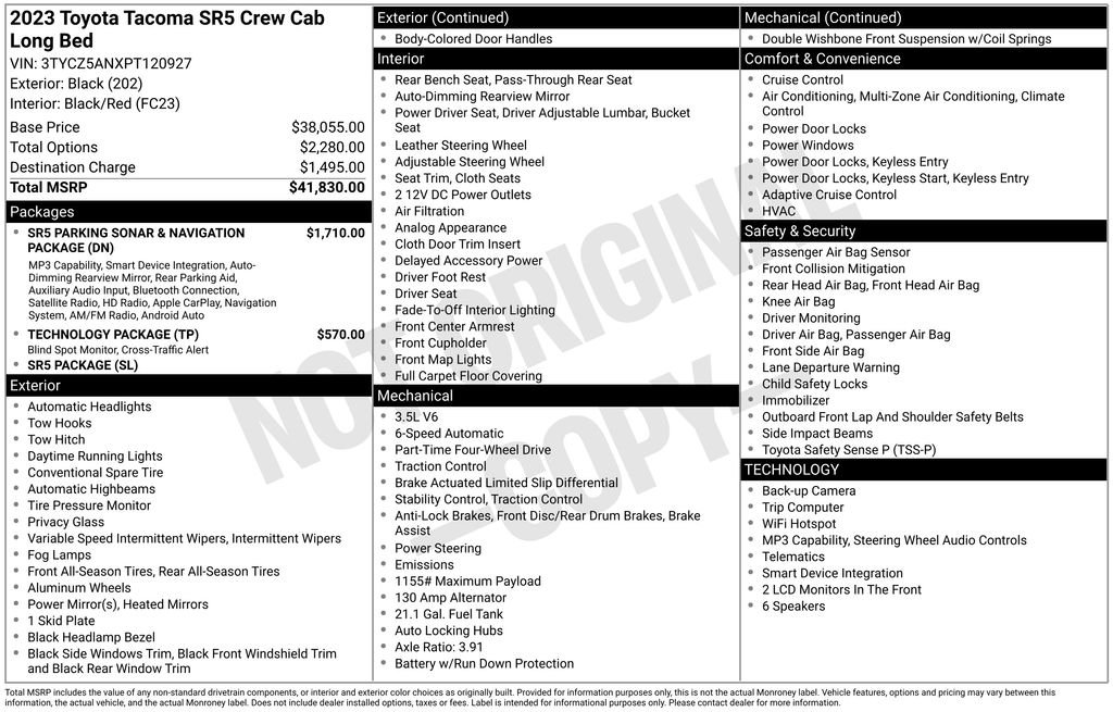 toyota tacoma 2023 3TYCZ5ANXPT120927 image toyota tacoma 2023 3TYCZ5ANXPT120927 image