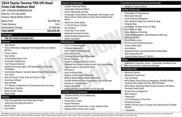 toyota tacoma 2024 3TMLB5JN3RM030540 image toyota tacoma 2024 3TMLB5JN3RM030540 image