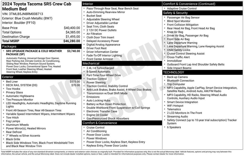 toyota tacoma 2024 3TMLB5JN8RM008713 image toyota tacoma 2024 3TMLB5JN8RM008713 image