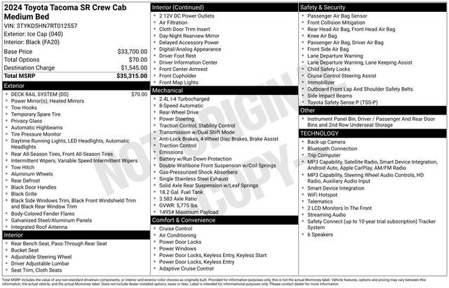 toyota tacoma 2024 3TYKD5HN7RT012557 image toyota tacoma 2024 3TYKD5HN7RT012557 image